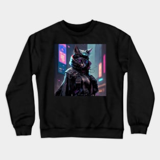 Cyberpunk Cat 2 Crewneck Sweatshirt